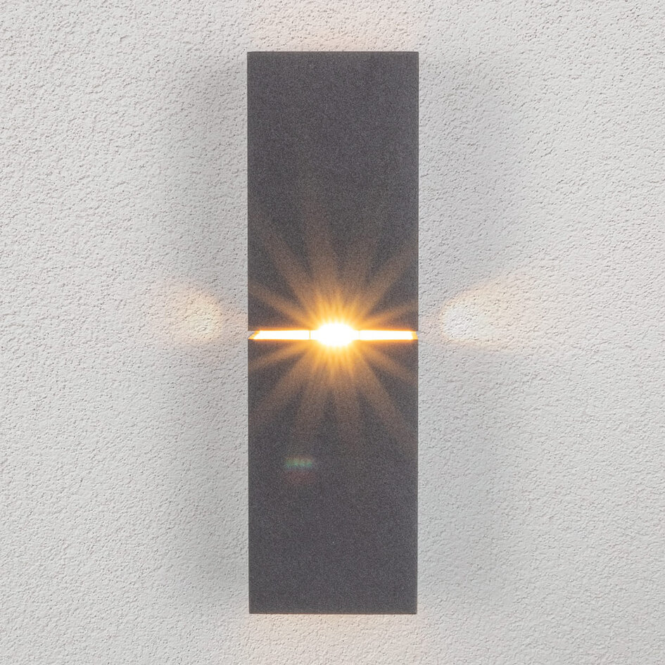 Moderne Wandleuchte schwarz mit gold - Zev