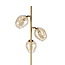 Design Stehlampe Gold mit amber Glas - Melissa