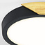 Deckenleuchte dimmbar mit Holzdetails Jano - schwarz