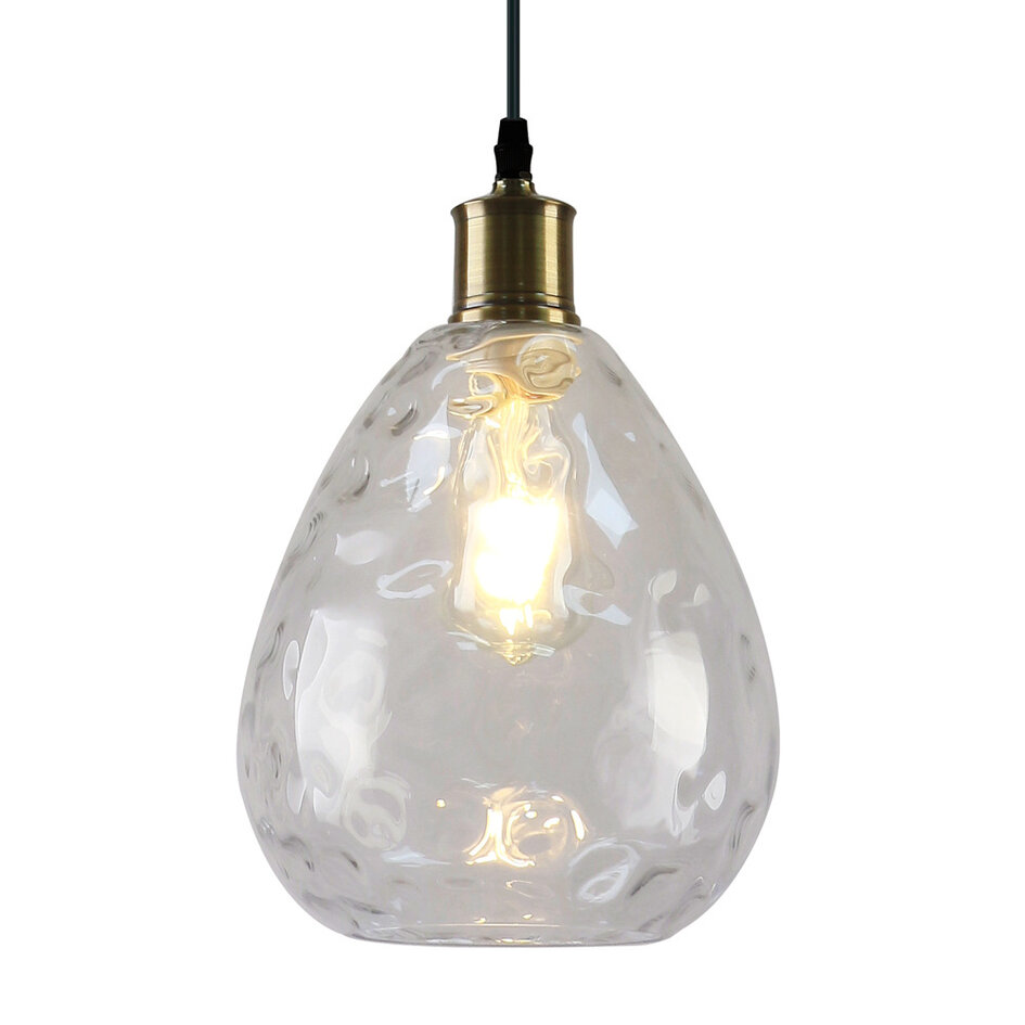 1-flammige Hängeleuchte Verona - transparent