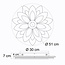 Deckenleuchte Blumendesign mit einstellbarer Farbtemperatur - Acis