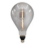E27 dimmbare Filament LED-Lampe, Ø160mm, 7W, Rauchglas