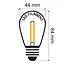 2 Watt dimmbare LED-Lampe mit E27-Fassung - gelb