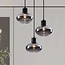 Moderne Pendelleuchte mit Rauchglas, 3-flammig - Vida