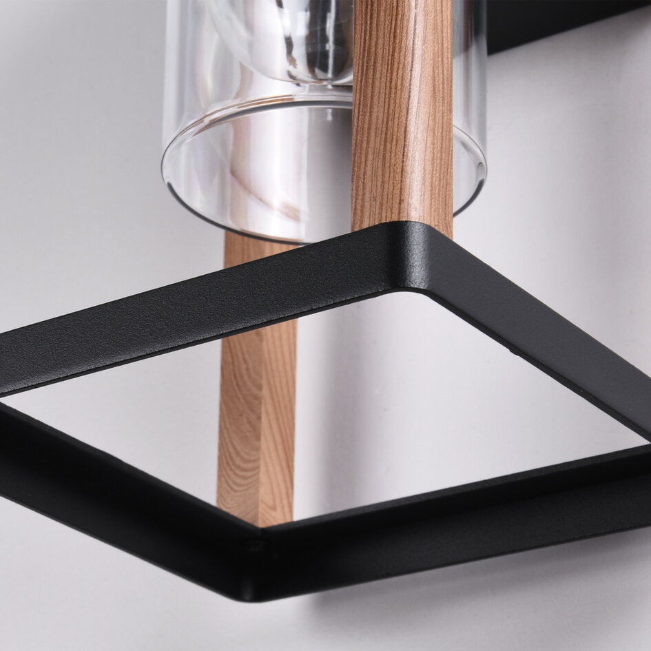 Außenwandleuchte in Holzoptik - Pancha