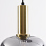 Moderne Pendelleuchte Ismay mit Rauchglas, 3-flammig - gold