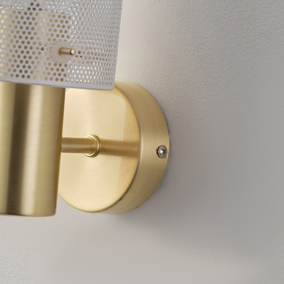 Design-Wandlampe mit goldenen Details - Malha