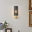 Design-Wandlampe mit goldenen Details Malha - Schwarz