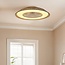 Deckenventilator Cakir mit Sterneffekt und einstellbarer Farbtemperatur - Schirm aus Bambus