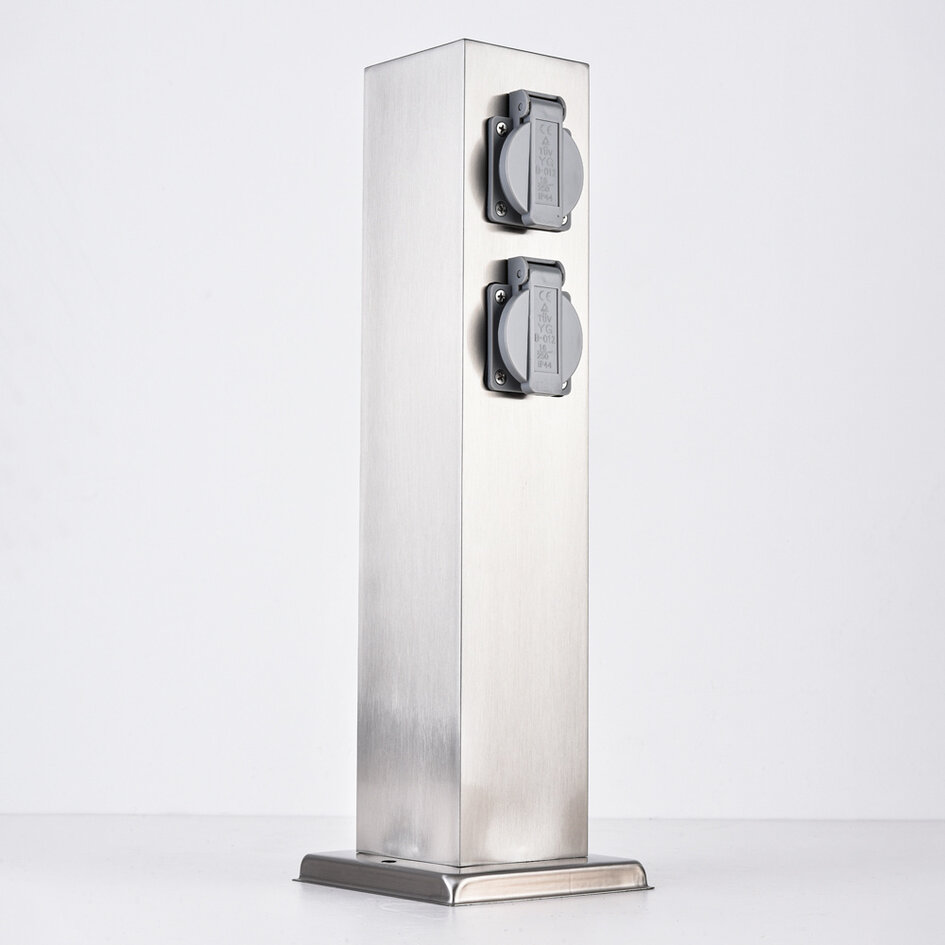 Steckdosensäule aus Edelstahl - Fabrizio