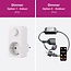 2 Watt Outdoor-Lichterkette mit dreieckigen Filament LED-Lampen - Option dimmbar