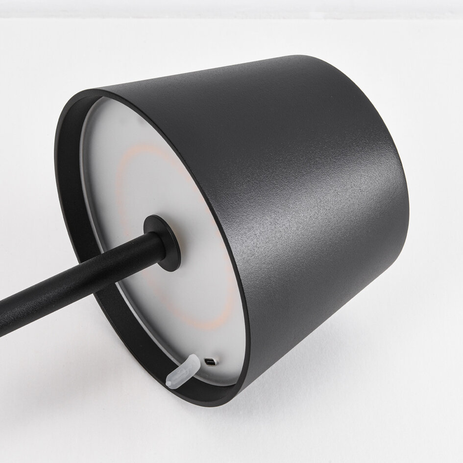 Aufladbare Stehlampe Jytte, dimmbar - schwarz