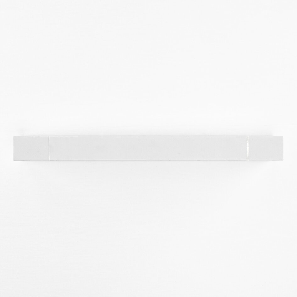 Weiße drehbare Wandleuchte Sirle, 45 cm