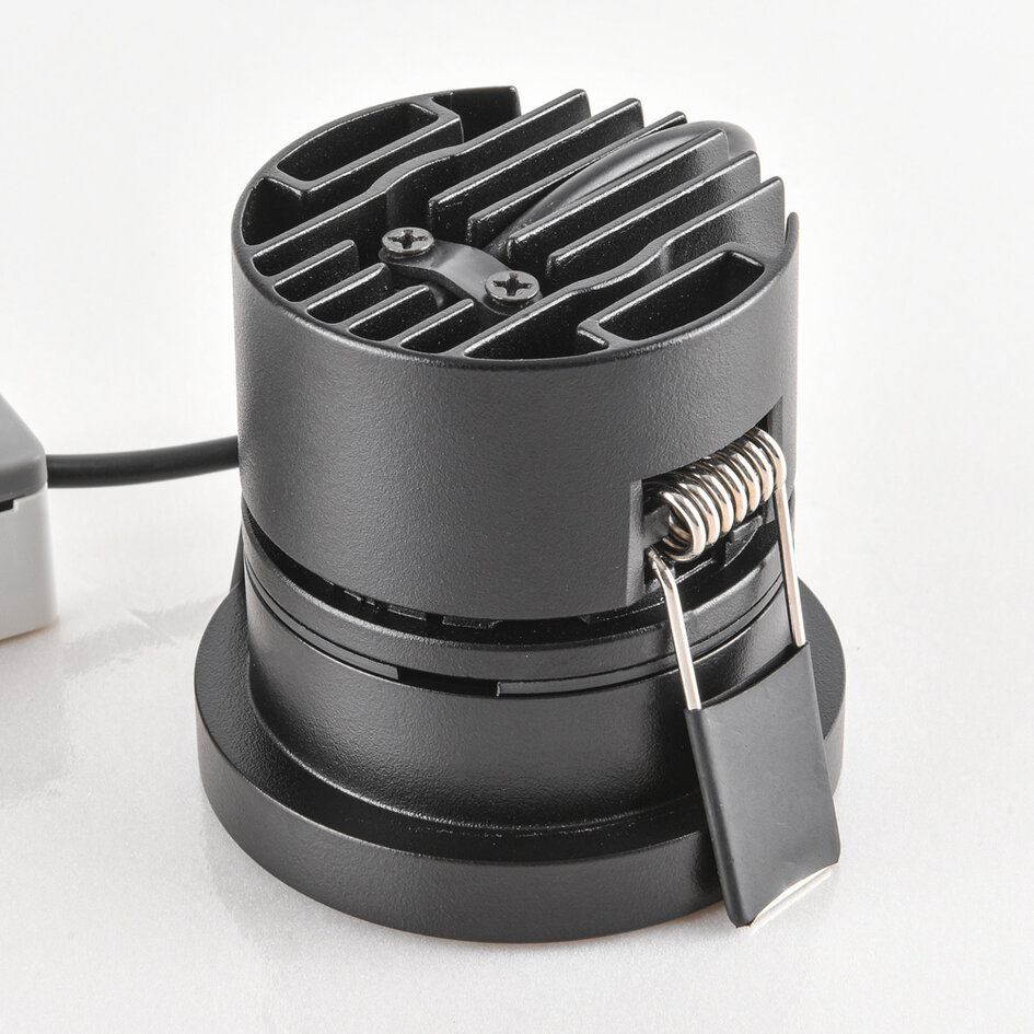 9W Einbaustrahler Meya mit Ring - schwarz