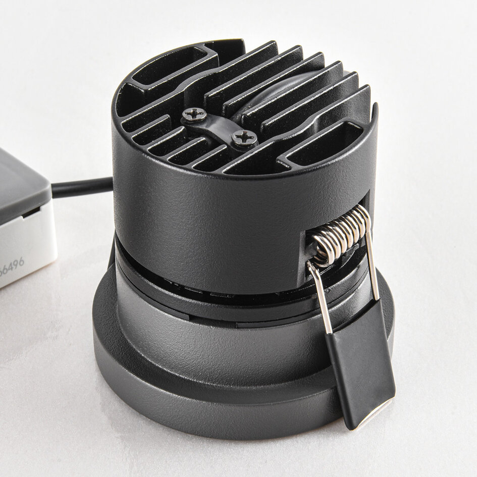 9W Einbaustrahler Meya mit Ring - dunkelgrau