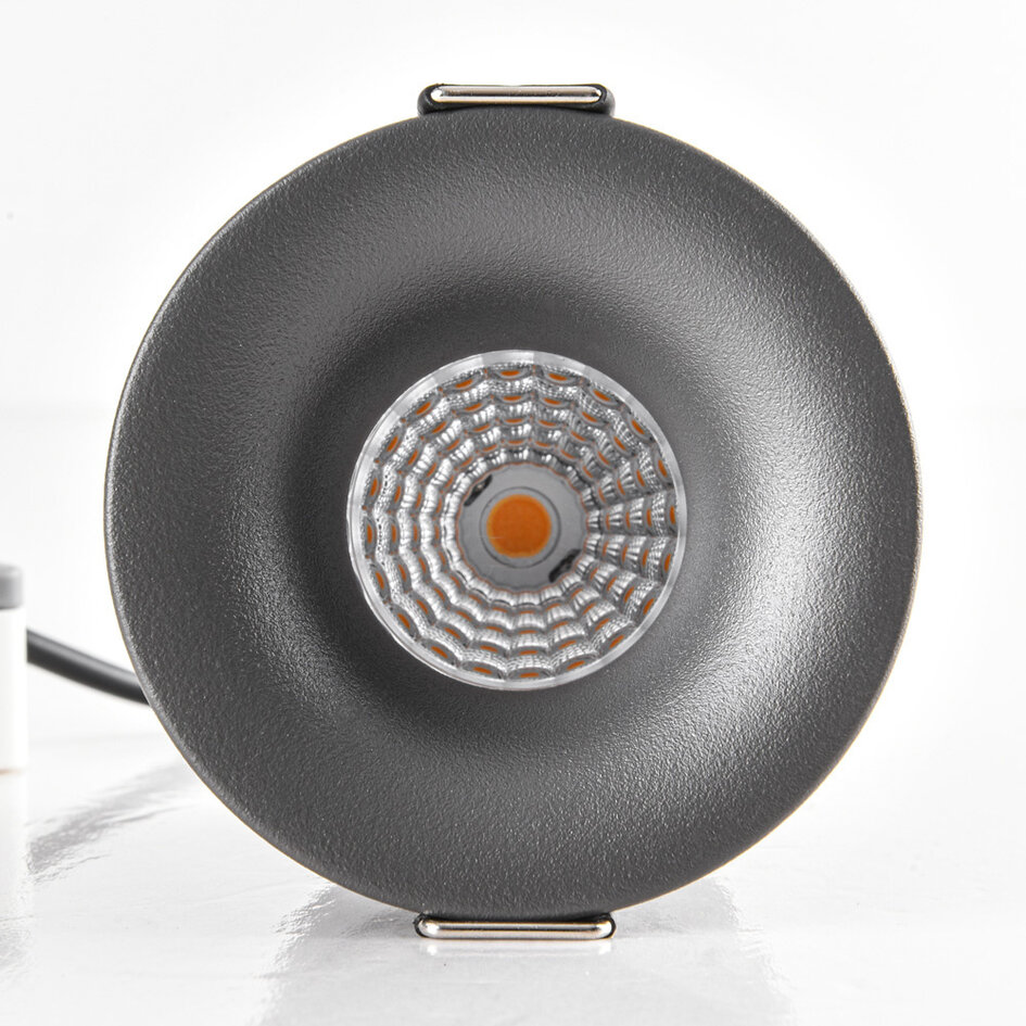 9W Einbaustrahler Meya mit Ring 2 - dunkelgrau