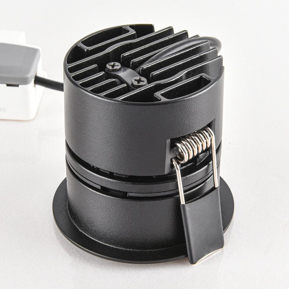 9W Einbaustrahler Meya mit Ring 3 - schwarz