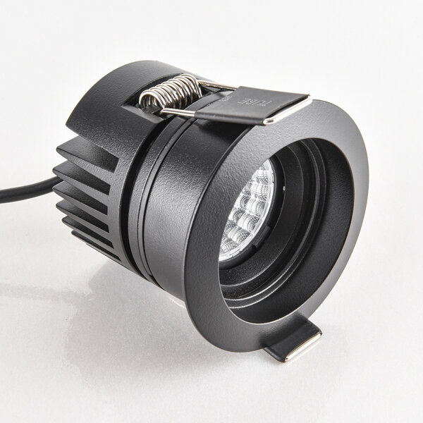9W Einbaustrahler Meya mit Ring 4 - schwarz