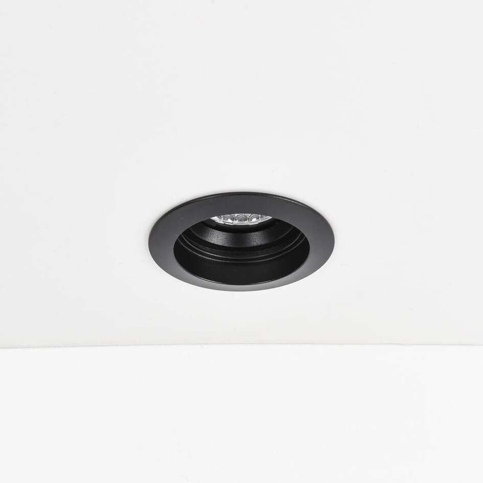 9W  Einbaustrahler Meya mit Ring 4 - schwarz