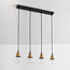 Art Deco Pendelleuchte mit 4 Lampen - Bologna