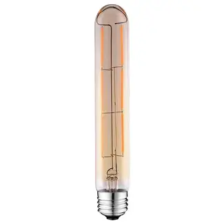 E27 Filament Röhrenlampe amber Glas mit Glühfaden 6W 2200K, 30 cm - dimmbar