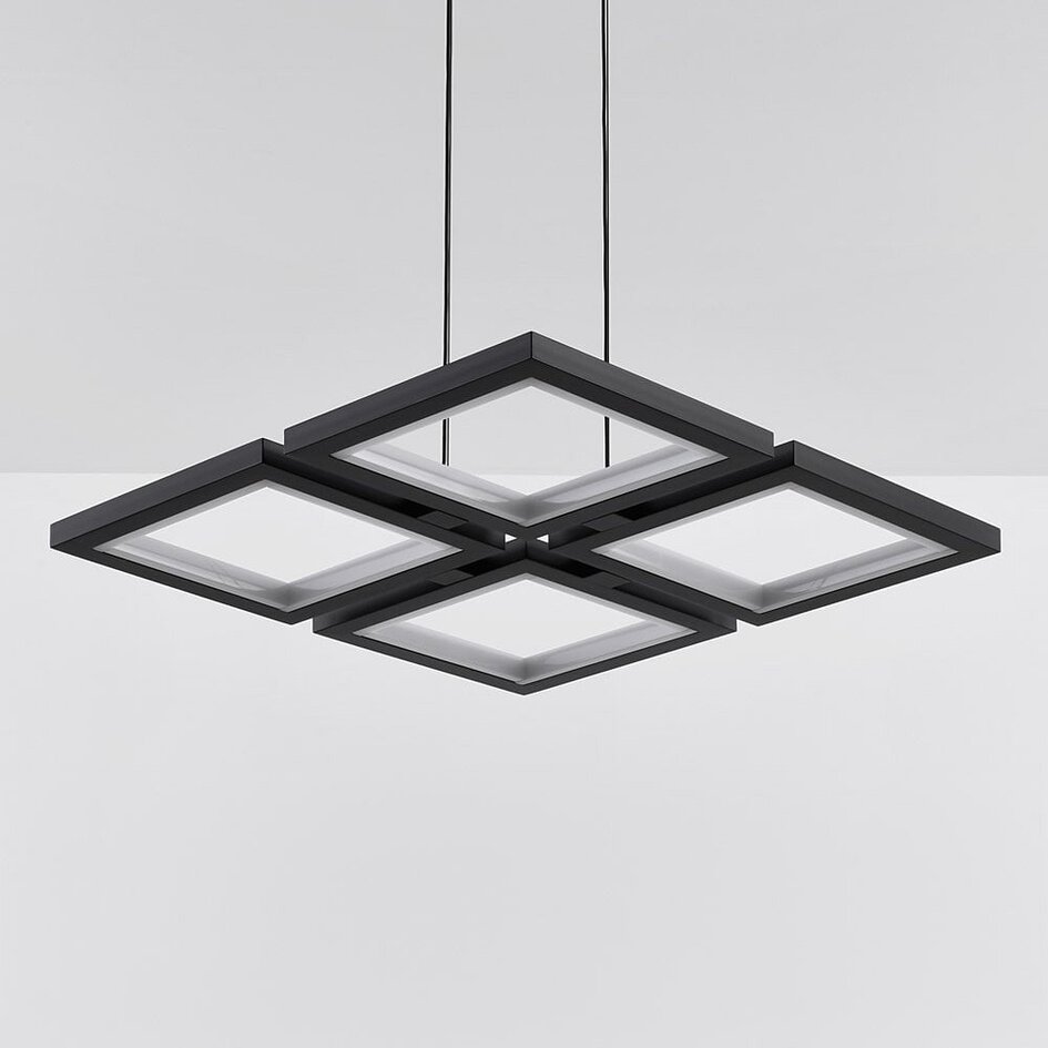 Moderne Pendelleuchte Carre mit 3-stufig dimmbaren LEDs