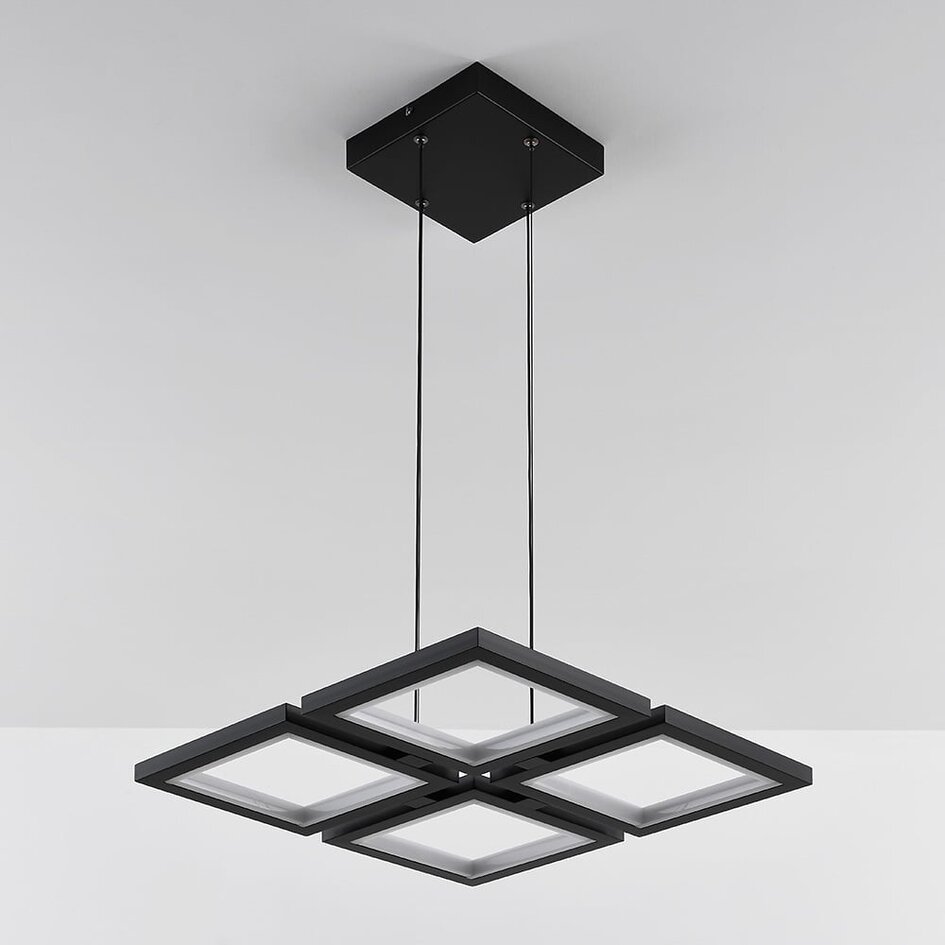 Moderne Pendelleuchte Carre mit 3-stufig dimmbaren LEDs