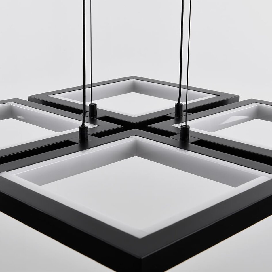 Moderne Pendelleuchte Carre mit 3-stufig dimmbaren LEDs