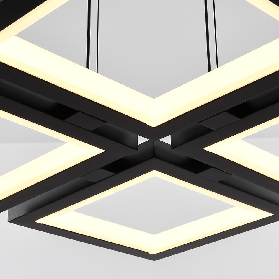 Moderne Pendelleuchte Carre mit 3-stufig dimmbaren LEDs