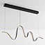 Design-Pendelleuchte Linea in geschwungener Form mit 3-stufiger Dimmung