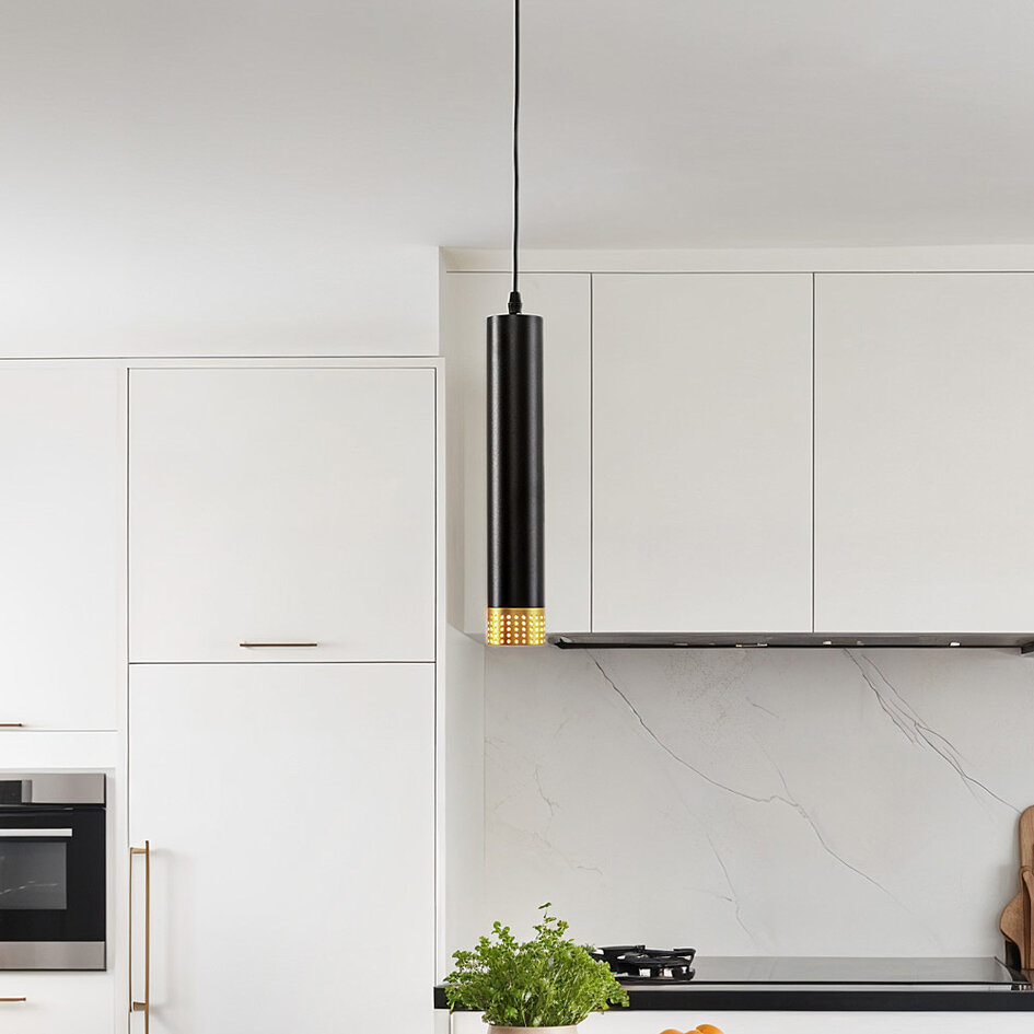 Schienenspot Senne 1-phasig - schwarz mit gold (Preis pro Stück)