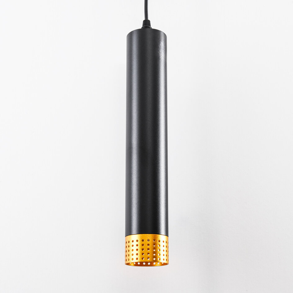 Schienenspot Senne 1-phasig - schwarz mit gold (Preis pro Stück)