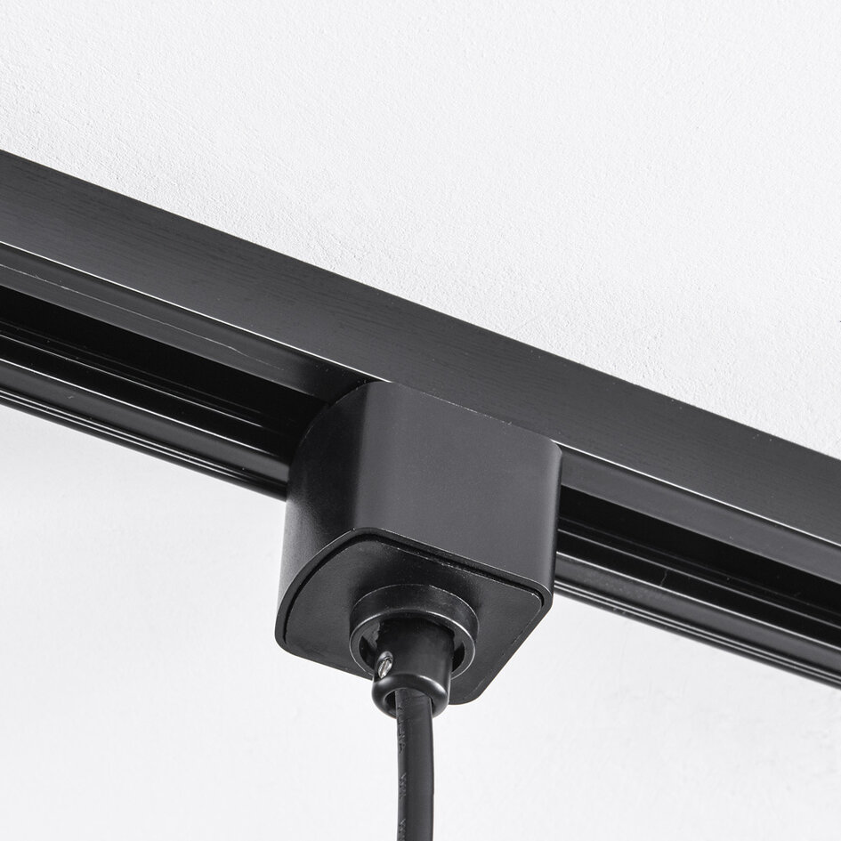 Schienenspot Senne 1-phasig - schwarz mit gold (Preis pro Stück)