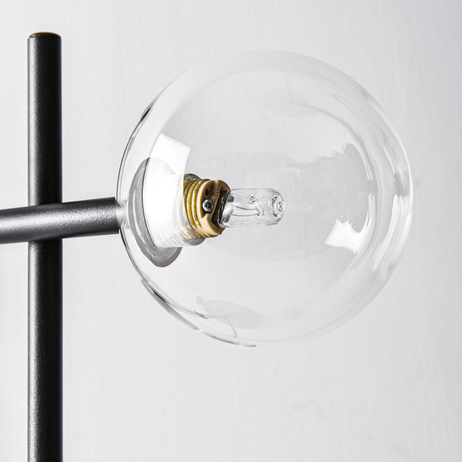 Tischlampe Glenn - Transparentes Glas