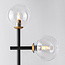 Tischlampe Chase, 2-flammig - Transparentes Glas