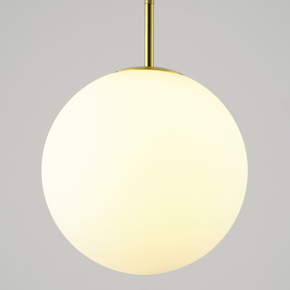 Pendelleuchte Signe gold mit Milchglas - 3-stufig dimmbar, 2700K