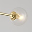 Design-Deckenleuchte Stiri 4-flammig gold mit transparentem Glas