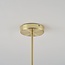 Design-Deckenleuchte Stiri 4-flammig gold mit transparentem Glas