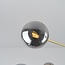 Deckenleuchte Sest gold mit Rauchglas, 6-flammig