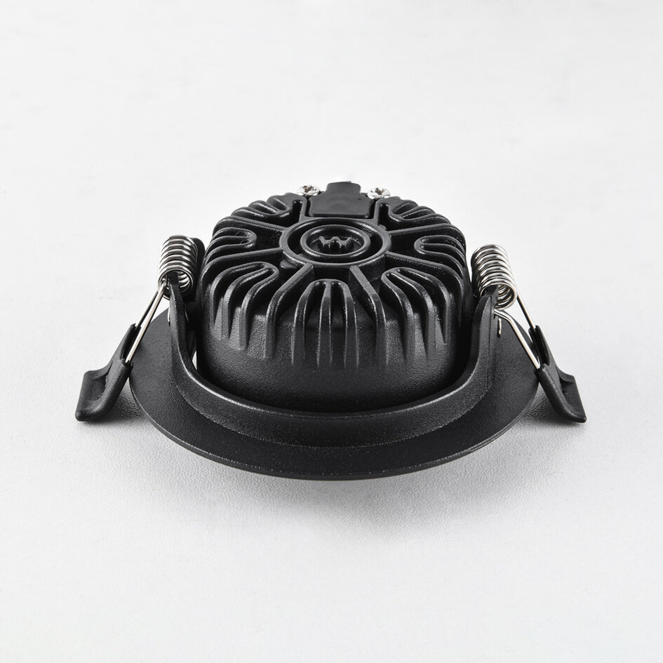 Einbauspot schwarz 5W UGR<19 + CCT - Siem