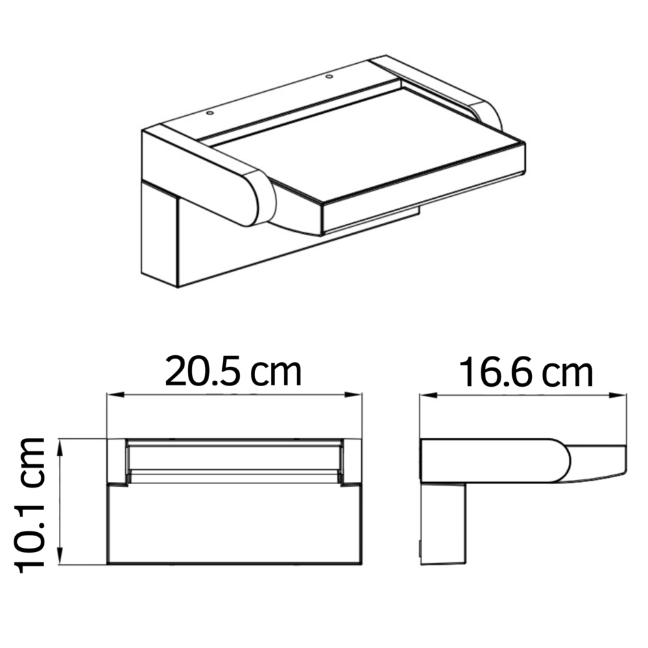 Verstellbare Wandleuchte Berlin mit Sensor – Weiß