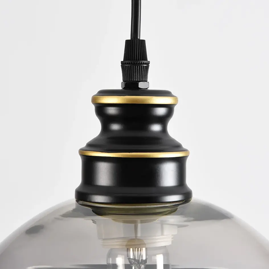 Hängeleuchte Sofie mit Rauchglas, 1-flammig