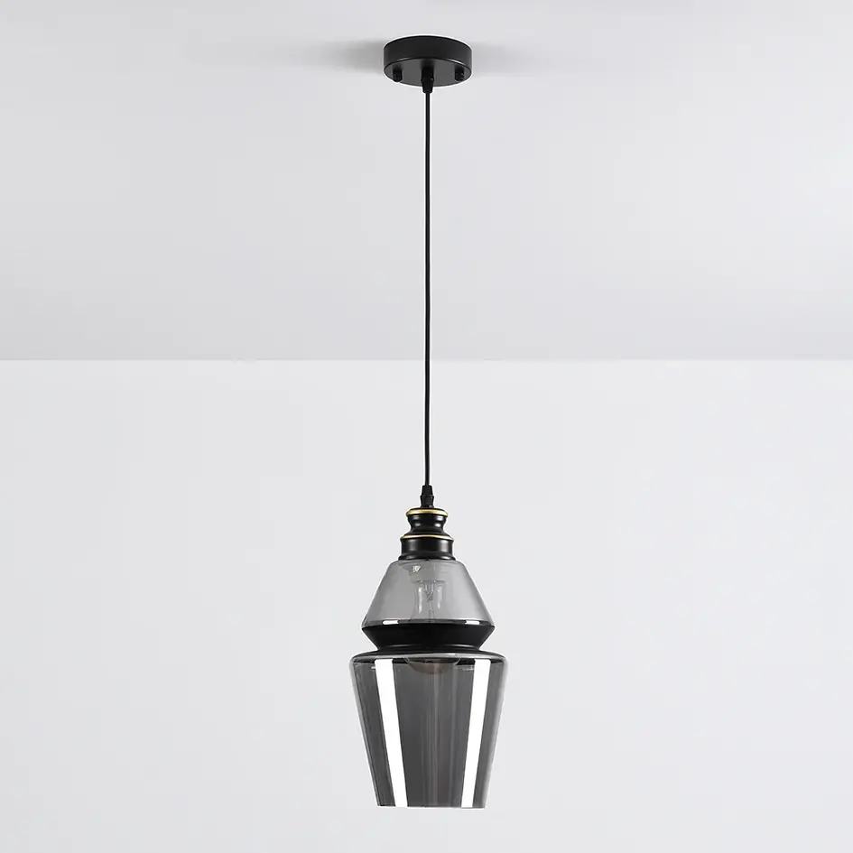 1-flammige Hängeleuchte Sofie – längliches Glas