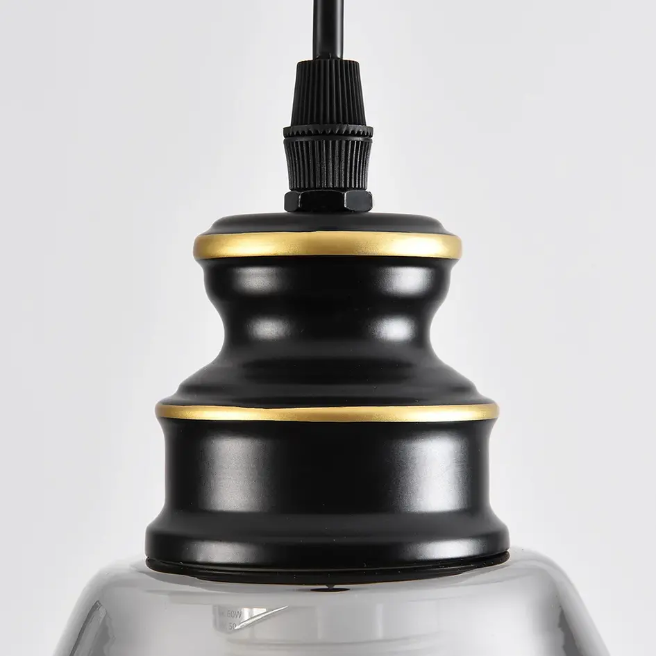 1-flammige Hängeleuchte Sofie – längliches Glas