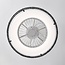 Deckenventilator Cakir mit Sterneffekt und anpassbarer Farbtemperatur – schwarzer Bambusschirm