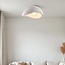 Wabi Sabi Deckenleuchte Concrete Aura 60 x 47 cm mit Stein-Effekt - weiß