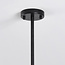 Design-Deckenleuchte schwarz mit Rauchglas, 6-flammig - Aster