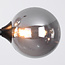 Design-Deckenleuchte schwarz mit Rauchglas, 6-flammig - Aster