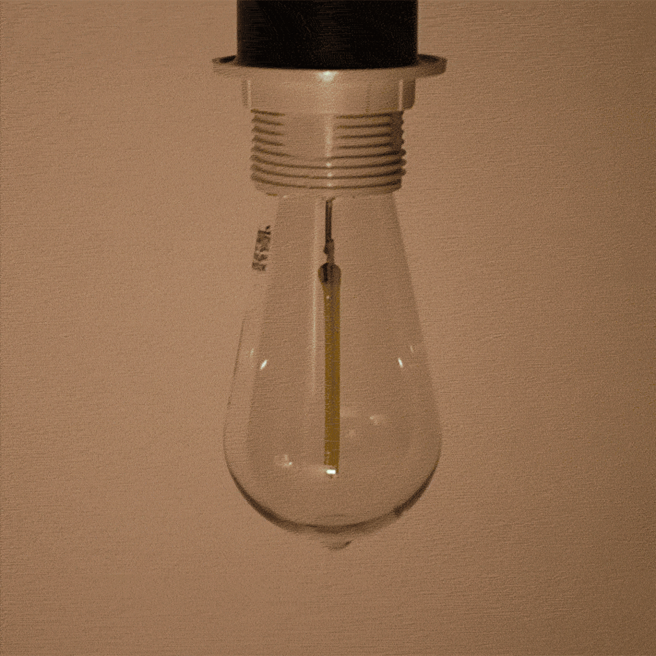 E27 LED- Lampe mit fallendem Lichteffekt 1.5W, 6000K