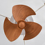 Deckenventilator Zefiros mit integrierten dimmbaren LEDs - Bambus